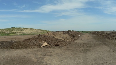 Compost windrows